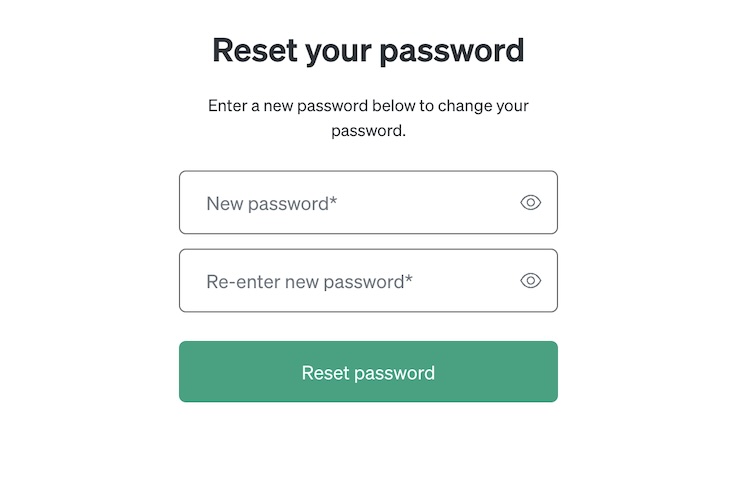 How to Reset Your ChatGPT Password