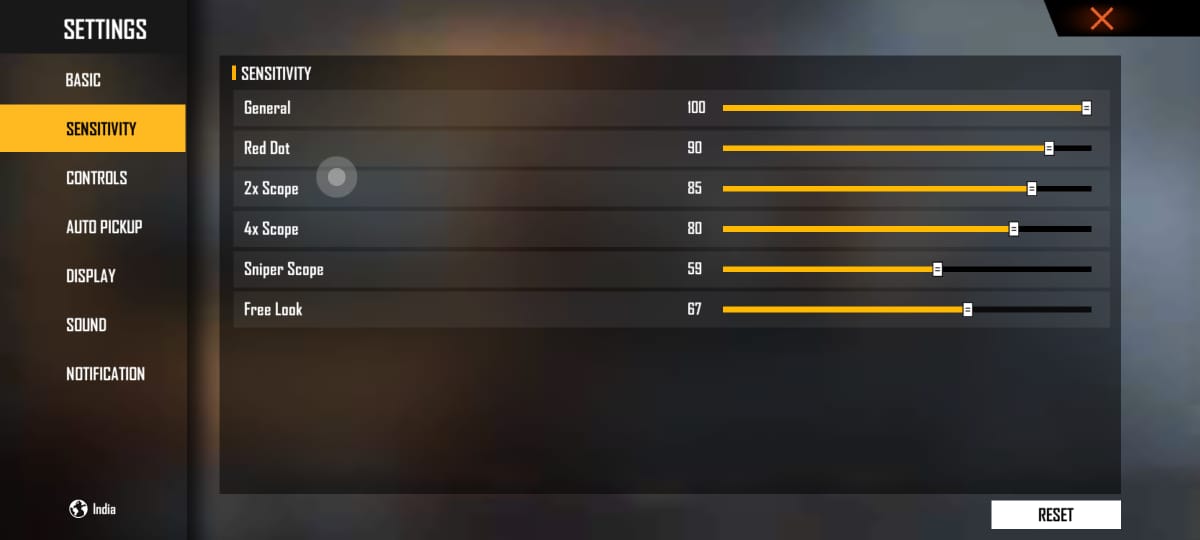 Best Free Fire Sensitivity Settings