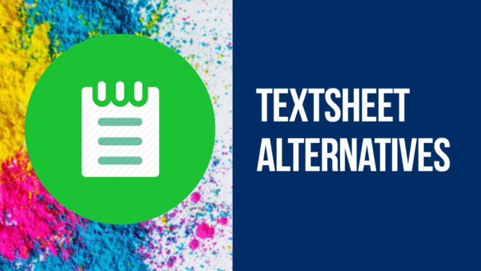 Best TextSheet Alternatives