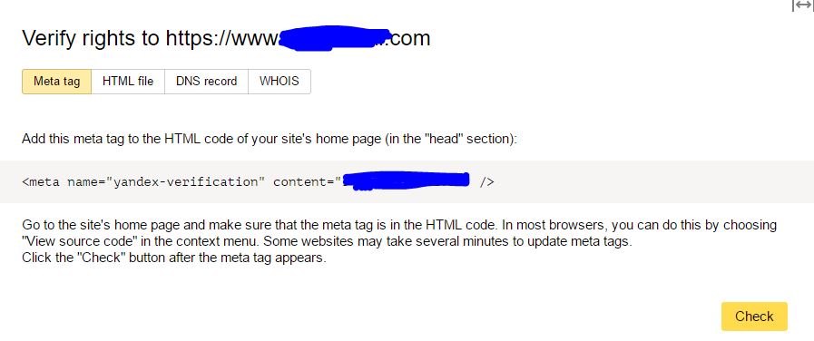 How to submit website to Yandex Webmaster Tool