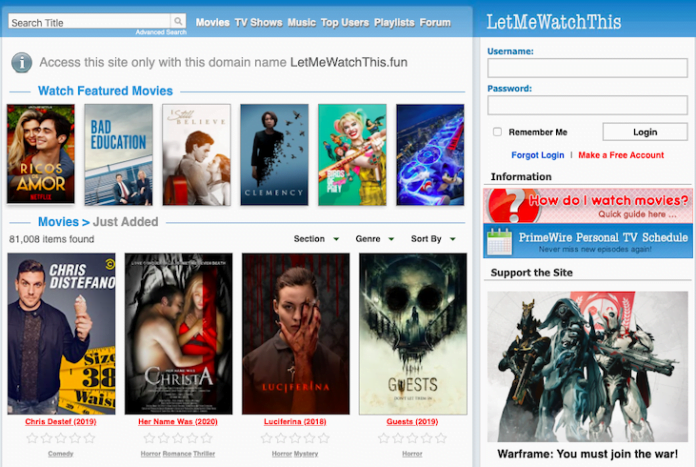 Top 10 Sites Like LetMeWatchThis to Watch Free Movies Online