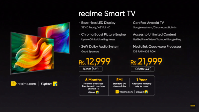 Realme smart TV and Soundbar launched in India