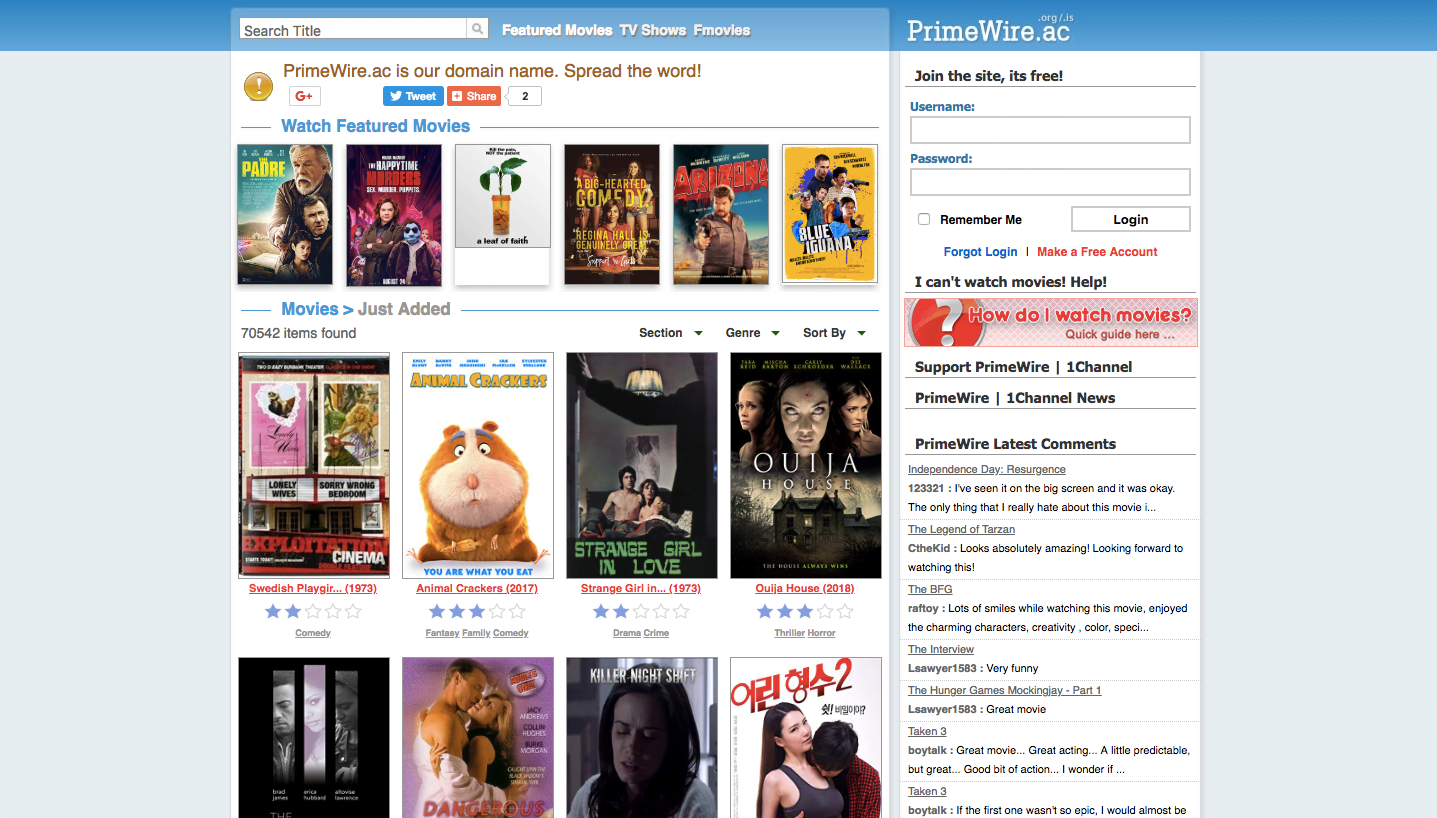 PrimeWire Proxy unblocked