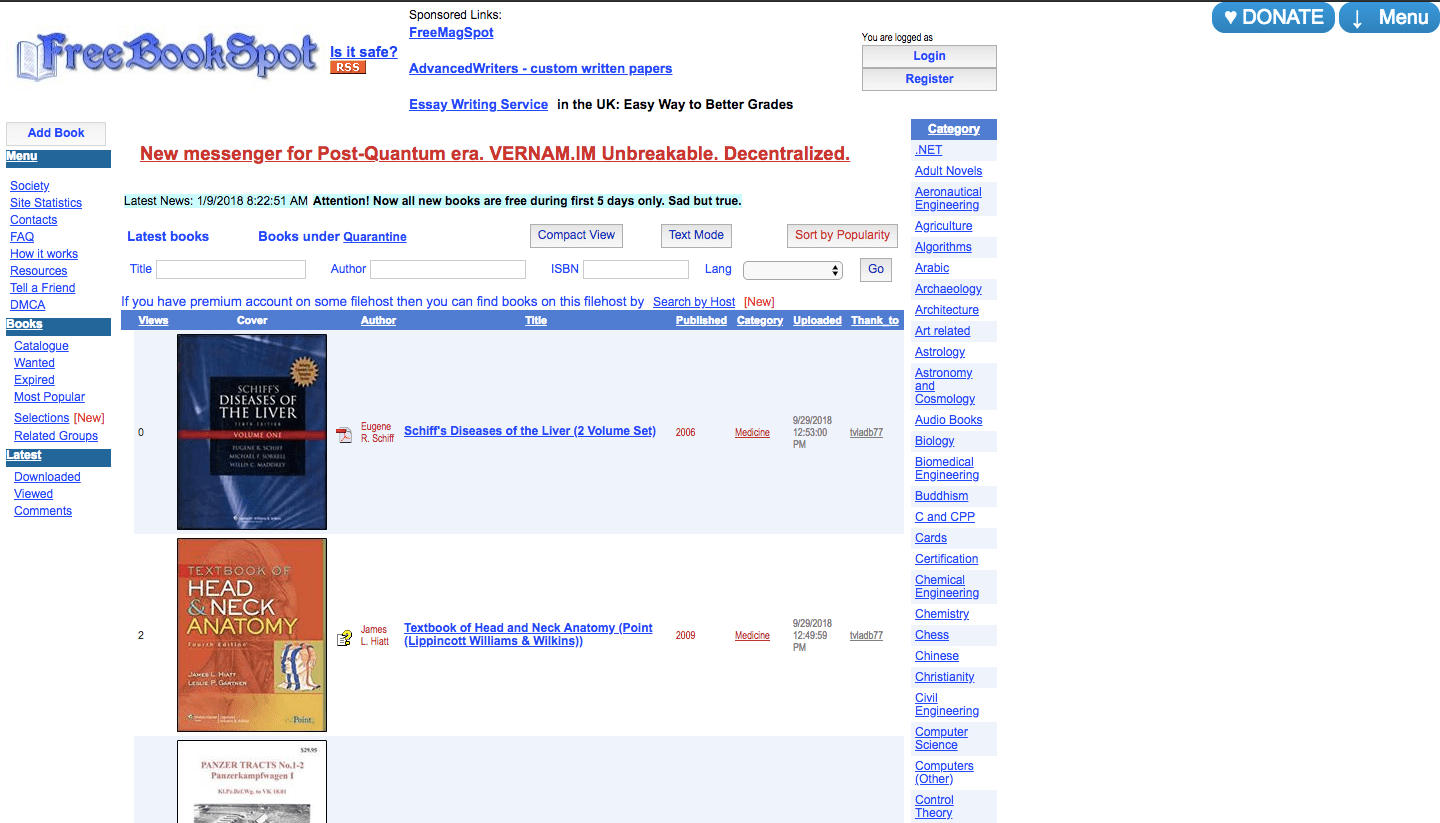 FreeBookSpot Proxy